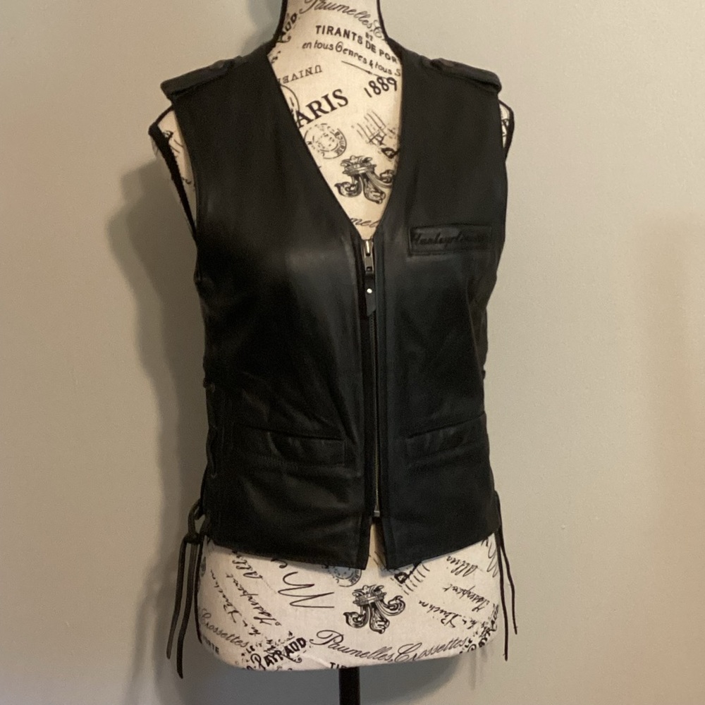 Harley-Davidson Black Leather Vest